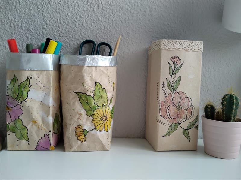 BOTES ORGANIZATIVOS CON BRICKS DE LECHE