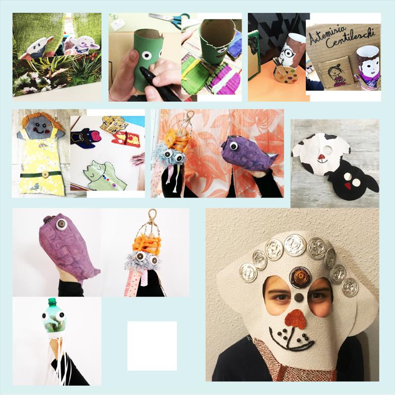 MARIONETAS Y MÁSCARAS. RECICLAJE CREATIVO