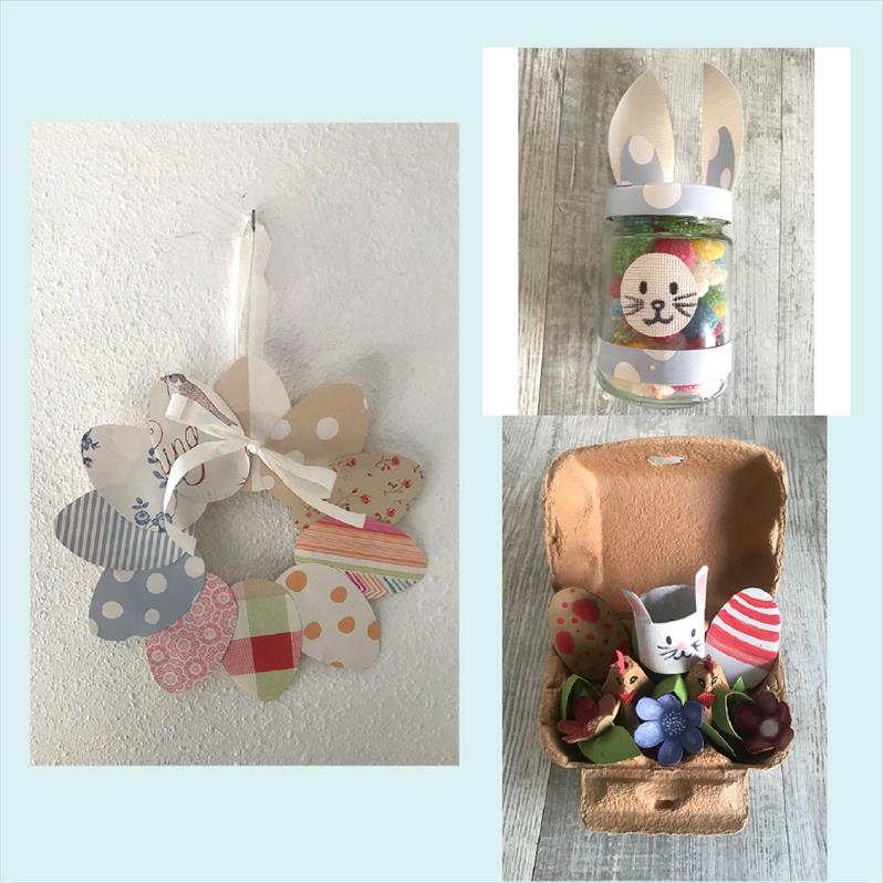 DECORACIÓN PASCUA. RECICLAJE CREATIVO