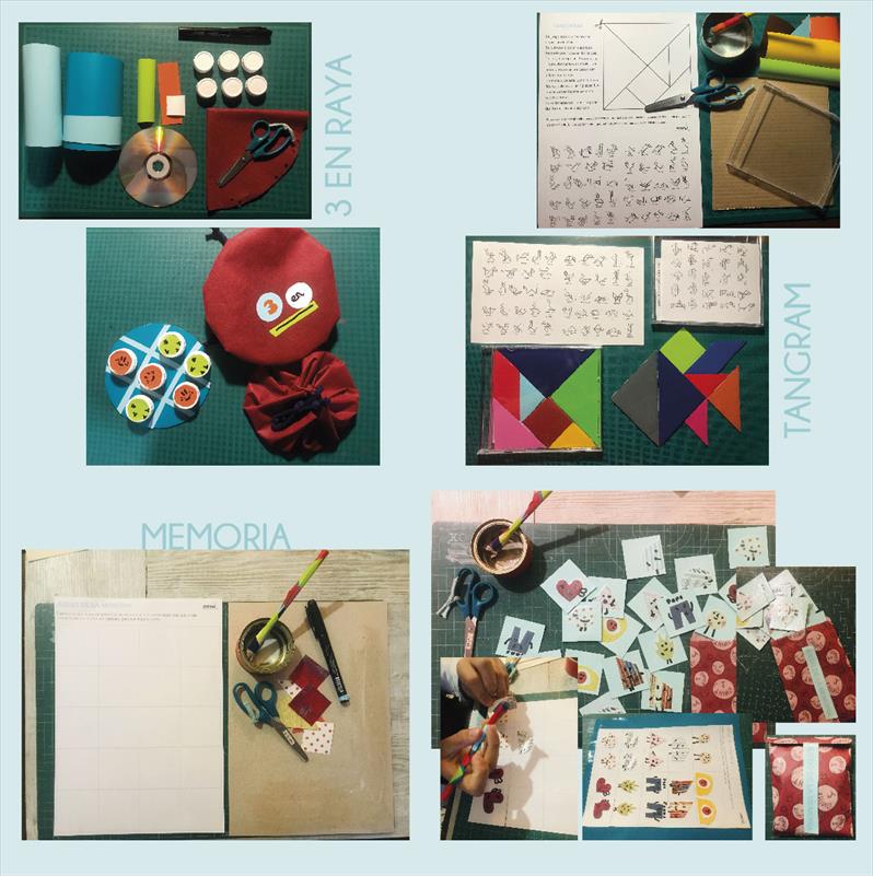 RECICLAJE CREATIVO "JUEGOS DE BOLSO Y BOLSILLO"