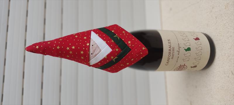 PAPÁ NOEL, COLGANTE/ADORNO BOTELLA