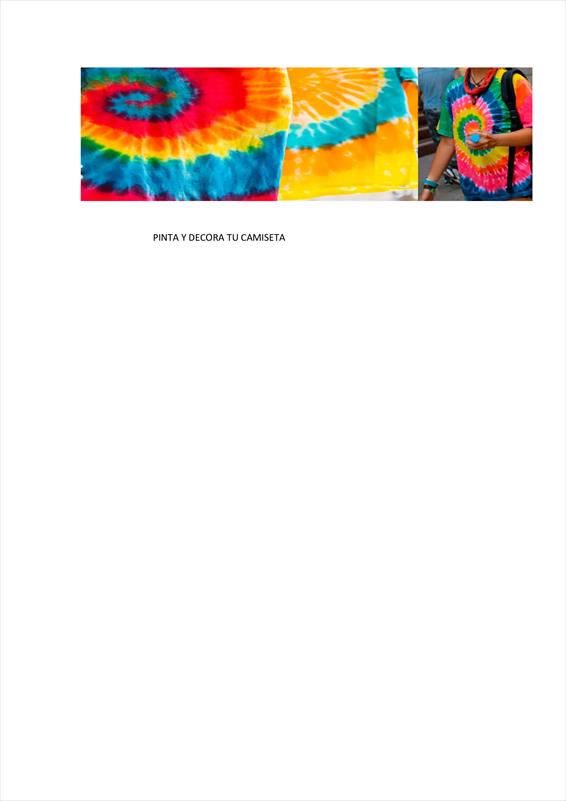 DISEÑA Y PINTA TU CAMISETA HIPPIE