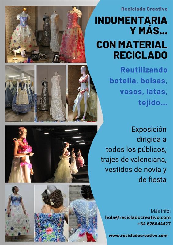 MOSTRA DE PECES DE VESTIR I COMPLEMENTS REALITZATS AMB MATERIAL RECICLAT