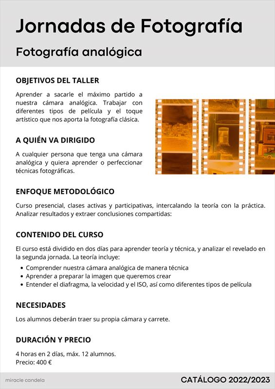 FOTOGRAFÍA ANALÓGICA